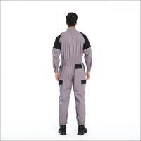 Combinaison de travail pour homme à blocs de couleur |   Combinaison de travail multi-poches à taille élastique pour la réparation automobile et l'entretien industriel