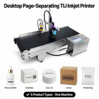 Machine à jet d'encre TIJ 12,7 mm 25,4 mm pour sacs en papier kraft, sacs en aluminium, sacs tissés, étiquettes, cartons, codeur de date, de lot et de QR