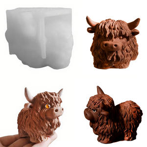 Molde <span class=keywords><strong>de</strong></span> Silicona con Forma <span class=keywords><strong>de</strong></span> <span class=keywords><strong>Vaca</strong></span> <span class=keywords><strong>de</strong></span> las Tierras Altas, Molde 3D <span class=keywords><strong>de</strong></span> Yak para Velas, Chocolate, <span class=keywords><strong>Fondant</strong></span>, Resina, Jabón - Product Image 6