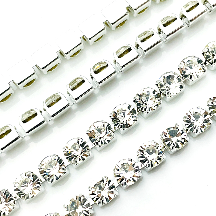 1M Rhinestones Chain, 3mm Double Row Crystal Nigeria | Ubuy