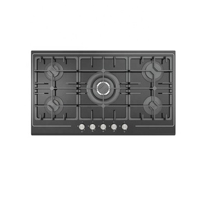 Cocina de <span class=keywords><strong>Gas</strong></span> Empotrada de 5 Quemadores con Placa de Vidrio y Hierro Fundido, Compatible con GLP/GN, Encendido Automático, Ahorro de Energía, para el Hogar - Product Image 1