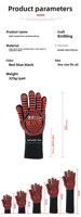 Nouvelle barre en silicone ignifuge résistante aux hautes températures (500 degrés) pour barbecue, four et micro-ondes, anti-brûlure haute température