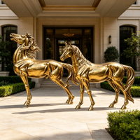 Statue de cheval en cuivre grandeur nature pour hall d'hôtel, jardin, place publique, centre commercial, exposition, décoration, taille et couleur personnalisées, OEM, ODM, vente en gros
