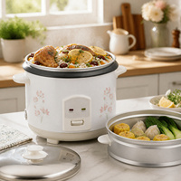 Cuisinière à riz électrique portable intelligente de 0,6 L à 2,8 L avec revêtement antiadhésif et tasse doseuse pour les dortoirs étudiants