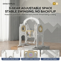 Ensemble de jeu toboggan et balançoire en plastique pour enfants avec escaladeur, fourni directement par l'usine pour importateurs, distributeurs, grossistes et chaînes de magasins de détail