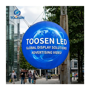Mur vidéo LED sphérique sans soudure TOOSEN personnalisé P2 P3 pour centre commercial, utilisation extérieure IP65, luminosité 700-6500 cd/m² - Product Image 3
