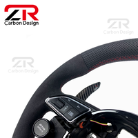 Volant sport personnalisé en fibre de carbone et suède pour Audi A3 S3 A4 S4 A5 RS5 RS6 RS4 B8 B9 R8 C8 Q5 Q3 Q7 S6 A6 TTRS