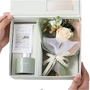 Set hadiah lilin aromaterapi, lilin kedelai alami, dekorasi lilin aroma mewah set hadiah