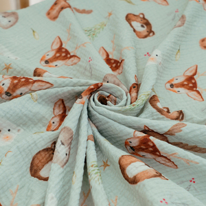 100% Organic Cotton Baby Crinkle Blanket 2 Layer Breathable Newborn <strong>Swaddle</strong> Crepe Muslin Stroller Cover Tummy Time Mat 100*100CM - Product Image 3