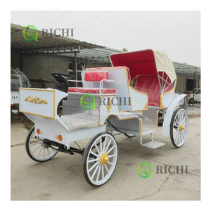 इलेक्ट्रिक वेडिंग हॉर्स कैरिज वाहन वाहन वाहन वाहन की टायर बैटरी संचालित खिलौना घोड़ा गाड़ी - Product Image 3