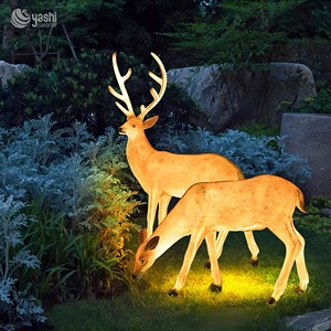 إضاءة ليد كبيرة قابلة للتخصيص ثلاثية الأبعاد للكريسماس والغزلان-في الهواء الطلق - Product Image 5