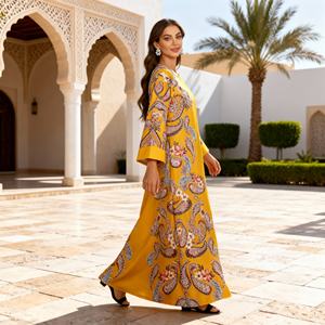 Abaya de mariage de luxe élégante de haute qualité personnalisée pour femmes musulmanes, robe de soirée, fabricant OEM - Product Image 4