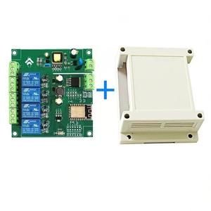AC/<strong>DC</strong> Powered ESP8266 WIFI Four-channel Relay Module, SPP-12F Development Board for Secondary Development with Housing - Product Image 1