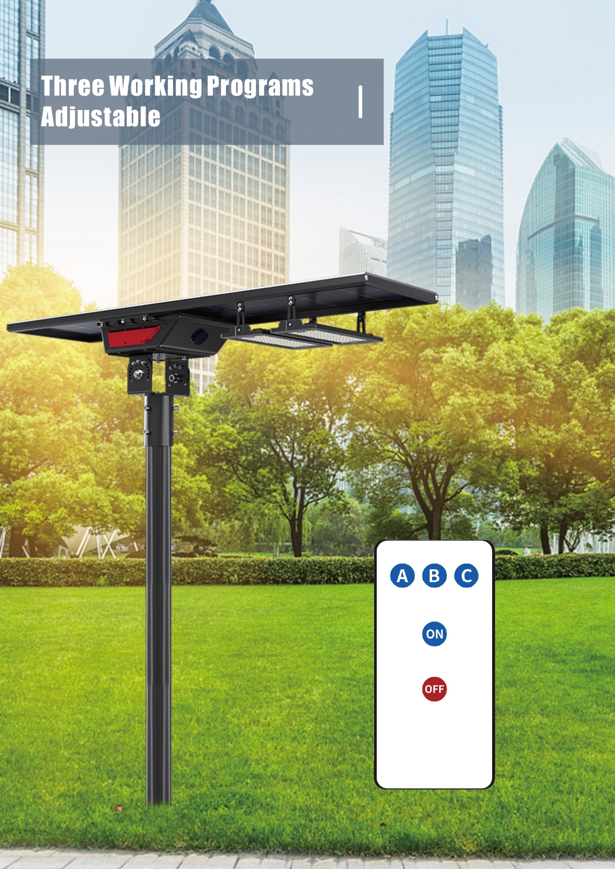 High Quality Solar Light Waterproof 30w 40w 60w 90w 100w 120w Outdoor Aluminum Road Solar LED Street Lights