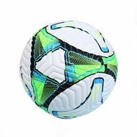 Ballon de football officiel taille 5 de haute qualité en cuir PU avec chambre à air en butyl, léger, pour compétition intérieure et extérieure
