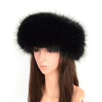 Promotion : Bandeau en fausse fourrure de renard pour femme, bonnet de ski chaud et doux, élastique et moelleux, accessoire de mode pour filles