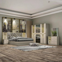 Lit King Size en Bois Personnalisé à Prix Abordable, Ensemble de Meubles de Chambre à Coucher Modernes et Luxueux avec Rangement pour Hôtels, Hôpitaux et Villas