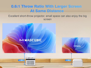 Projecteur à ultra courte focale Magcubic HY450NTV LCD LED, licence officielle <span class=keywords><strong>Netflix</strong></span>, résolution native 1080p, cinéma maison, bureau, extérieur - Product Image 4