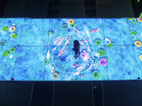 Fournisseur direct d'usine interactif Smart P2.6 LED piste de danse carrelage écran d'affichage debout publicité mur vidéo LED