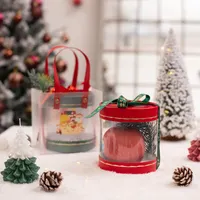 Jaywood Christmas Gift Box Emmer Snoep Hug Bloem Apple Tote Transparant Venster Doos Met Lint