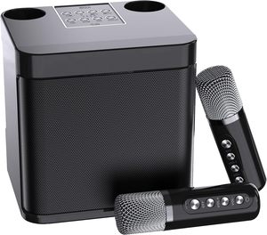 Di động âm nhạc máy karaoke không dây Bluetooth bt5.3 loa với 2 micro không dây Mic và Bluetooth - Product Image 1