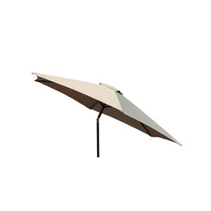 ร่มสนามอลูมิเนียมสีเทาขนาด 9 ฟุต พร้อมระบบยกด้วยมือและปรับเอียงได้ สำหรับใช้กันแดดกลางแจ้งในสวน - Product Image 6