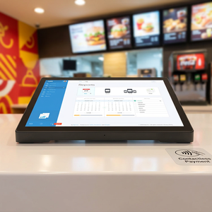 OEM Custom <b>10</b>.1 <b>Inch</b> Android Food Ordering Kiosk Desktop NFC Payment <b>Tablet</b> for Fast Food Restaurant - Product Image 1