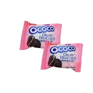 Vente en gros d'usine de délicieux biscuits aux pépites de chocolat <span class=keywords><strong>Snack</strong></span> <span class=keywords><strong>Sandwich</strong></span> au fromage aux fraises Cookie aux pépites de chocolat <span class=keywords><strong>Sandwich</strong></span> Cookie - Product Image 3