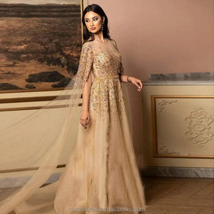 DKN20213 élégante <span class=keywords><strong>robe</strong></span> <span class=keywords><strong>de</strong></span> soirée formelle a-ligne grande taille mère robes <span class=keywords><strong>de</strong></span> mariée classique strass paillettes perles cou mariée - Product Image 1