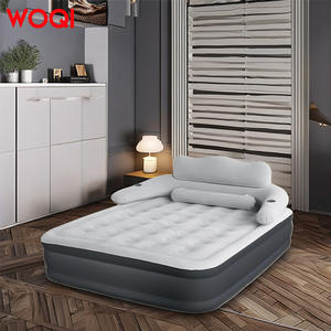 Cama inflable Woqi 203x153x46 cm con cabecera y bomba para camping y uso doméstico - Product Image 1
