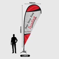 Drapeau publicitaire personnalisé Hot Sale en forme de plume pour plage, impression haute définition pour salons professionnels et affichage routier