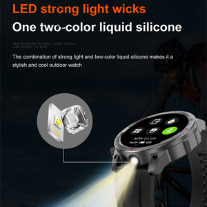 Dk68 HD Màn Hình Đèn Pin Thông Minh Đồng Hồ Trả Lời Cuộc Gọi IP67 Không Thấm Nước Thể Dục Thể Thao Tracker Heart Rate Giám Sát NFC Thời Trang Đồng Hồ - Product Image 6