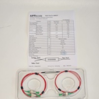 Filter Optik Tabung Baja DWDM 3-Port 100GHz dengan Serat Penjaga Polarisasi (PM), Cakupan Saluran C28-C40