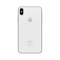 Coque arrière de remplacement pour XS Max, en alliage d'aluminium blanc
