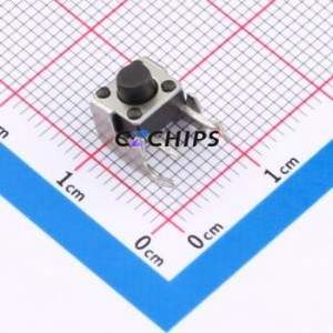 SMG-01Z-H055A1 Tactile Switch Bent Lead Through Hole-4P,7.5x7mm Switch Single Pole Single Throw Round Button 2.5N 7.5mm - Product Image 1