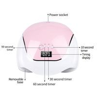 Lampe de séchage des ongles personnalisable de 120 W avec 36 perles UV, minuterie intelligente et design spacieux, base facile à nettoyer en plusieurs couleurs