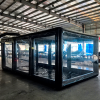 Vente en gros de grandes tentes de voiture gonflables transparentes en PVC pour l'extérieur, couverture de garage, tente de présentation de voiture