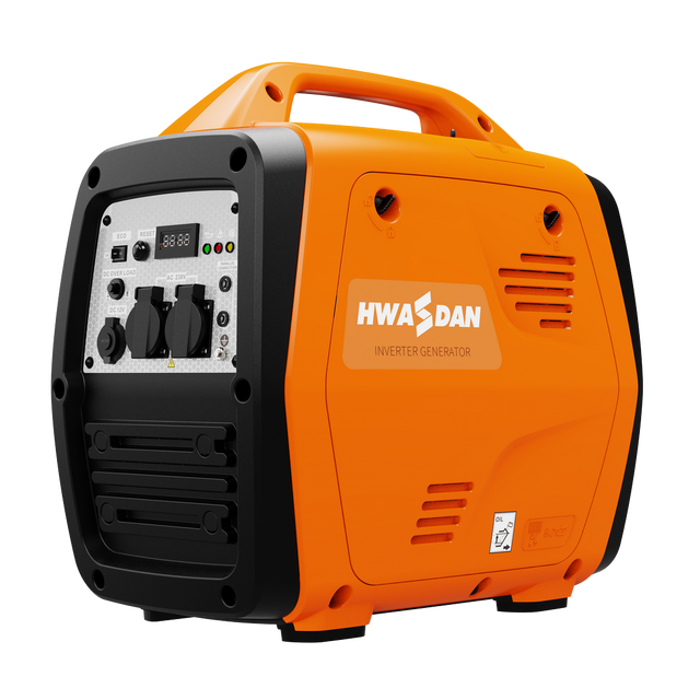 Hwasdan Generator Inverter Super Silent 3500 Watt Small Portable Gasoline Engine Inverter Generator for Camping