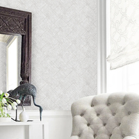 Papel Tapiz Vinílico de PVC con Patrón Geométrico Moderno, Decoración Clásica a Cuadros para el Hogar, Impermeable, Resistente a la Humedad y al Moho, para Hoteles y Entretenimiento