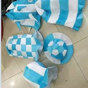 หมวกแฟนบอลลายธงชาติอาร์เจนตินา สำหรับงานเฉลิมฉลองฟุตบอล<span class=keywords><strong>โลก</strong></span> อุปกรณ์เชียร์กีฬา งานคาร์นิวัล ปาร์ตี้ หมวกฟุตบอลลายทางนุ่ม - Product Image 3