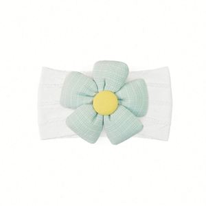 Diadema de algodón y nailon para bebé, diseño de flor grande, accesorios suaves para el cabello de recién nacidos, personalizables para bodas/fiestas, estilo europeo-americano. - Product Image 6