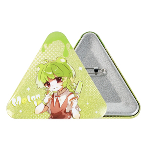 Pin Tombol Segitiga Glitter Kustom Vograce - Product Image 6