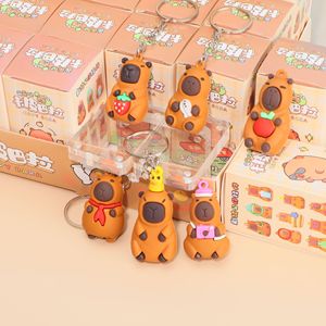 Llavero de silicona con diseño de capibara de luz de colores, caja sorpresa, 24 piezas, juguete de dibujos animados para regalo del Día del Niño - Product Image 4