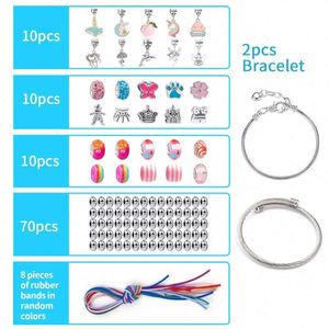 Kit Premium de 110 Piezas para Hacer Pulseras de la Amistad, Educativo y Divertido para Niños, con Cuentas Coloridas, Cadena de Plástico, Joyería de Fantasía y Ciencia Ficción - Product Image 1