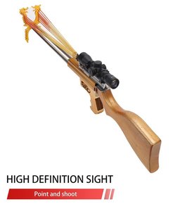 Vente Flash Chasse en Plein Air Tir à la Tiges Droites Matériel Fronde en Caoutchouc 8mm Cibles en Alliage et Aluminium pour Jeux de Tir - Product Image 5