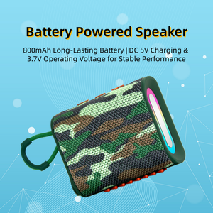 Haut-parleur portable Mini 5W IPX4 étanche avec LED RGB, <span class=keywords><strong>batterie</strong></span> rechargeable 5.3, prise en charge de la carte TF, haut-parleurs d'extérieur G04PRO - Product Image 6