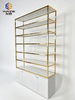 Élégantes Présentoirs de Parfum en Bois Personnalisés pour Magasin, Meuble Mural de Gros avec Logo pour Décoration de Salon de Beauté