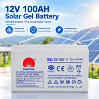 Batterie solaire gel 12V 24Ah 100Ah 150Ah – Prix négociable pour UPS et énergie solaire