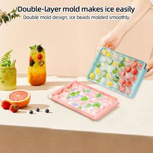 Yys523 Hot Selling Round Plastic Ball <b>Maker</b> Mold 33 Cavity <b>Mini</b> Circle <b>Ice</b> Cube Tray - Product Image 6