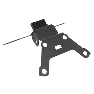 Schwarz pulverbeschichteter Stahl Motorrad Kennzeichenhalter Heckaufhängung Nummernschildhalterung für Heckmodifikation - Product Image 2